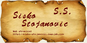 Sisko Stojanović vizit kartica
